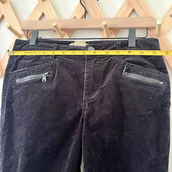 Democracy Corduroy Pants Black Skinny Zipper Pocket Cotton Blend - Size 4 - Picture 4 of 8